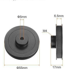 Timing Pulley GT2 (80 Teeth-5mm Inner Diameter-6mm Width)