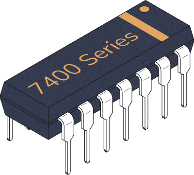 74HC83 ( 4-bit Full Adder IC)