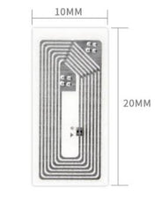 NFC Transparent Sticker Rectangular- 10 mm X 20mm