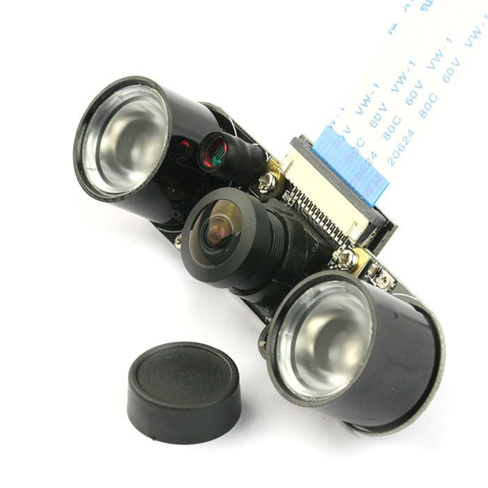 Raspberry Pi Infrared Night Vision Camera (5MP - 130°FOV)