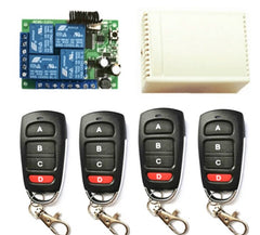 433Mhz Wireless Remote 4 channel relay AC 85V ~ 250V