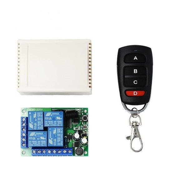 433Mhz Wireless Remote 4 channel relay AC 85V ~ 250V