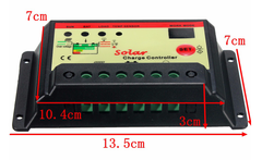 Solar Charge Controller and Regulator (10A 12V/24V 240W)