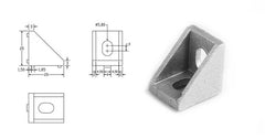 Cast Aluminum L Shape Corner Bracket For Aluminum Extrusion