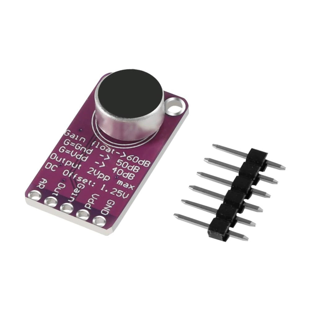 Electret Microphone Amplifier - MAX9814 with Auto Gain Control