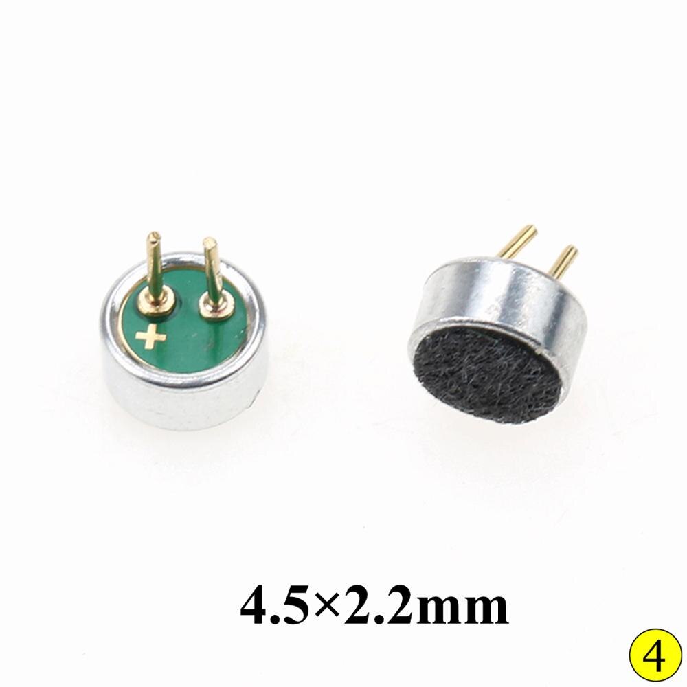 Microphone condenser  4.5*2.2 mm