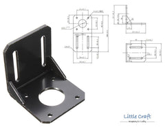 Stepper Motor Base Mount ( Nema 17-Right Angle)