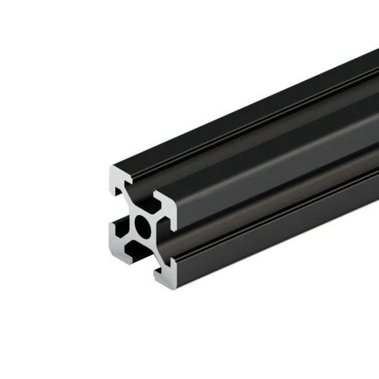 V-Slot Aluminum Extrusion Bar 20mm x 20mm (1M - Black Anodized) made in china 6063 high tolerance