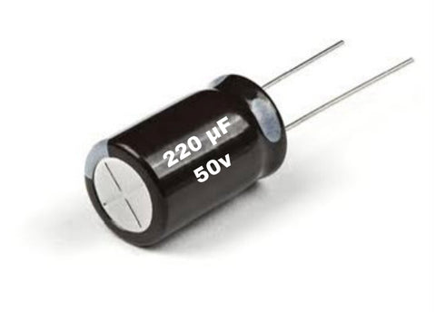 Capacitors 220mf. 50v.