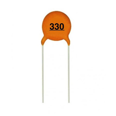 Capacitors Ceramic 33pf. 50v (330)