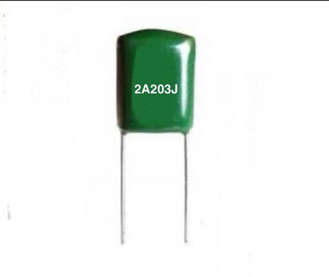 Capacitors polyester film 0.020uf. 100v. (2A203J)