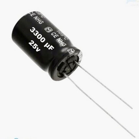 Capacitors 3300mf. 25v.