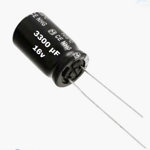 Capacitors 3300mf. 16v.
