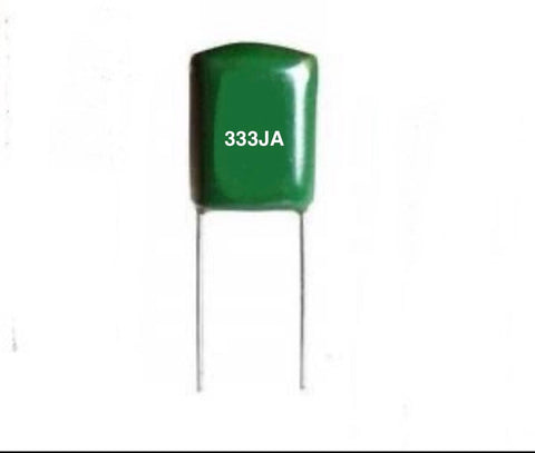 Capacitors polyester film 33nf. 100v. (333JA)