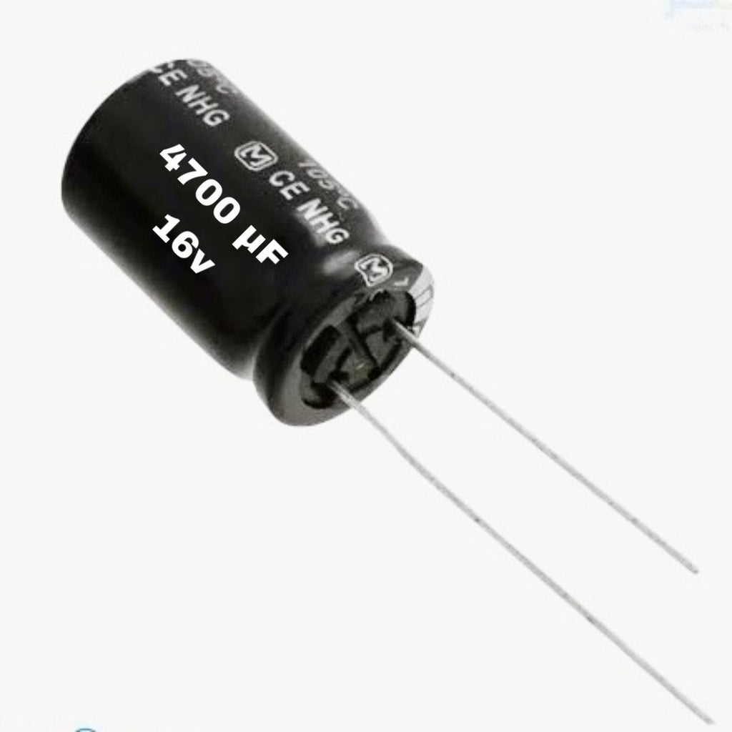 Capacitors 4700mf. 16v.