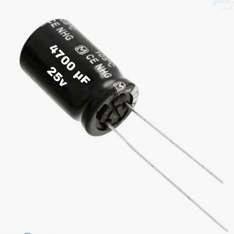 Capacitors 4700mf. 25v.