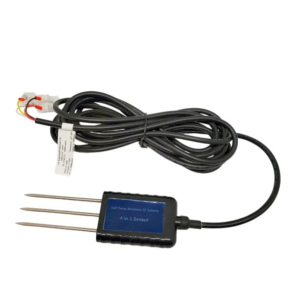 Water and Soil EC-Moisture-Salinity-Temperature Sensor (RS 485-Industr ...