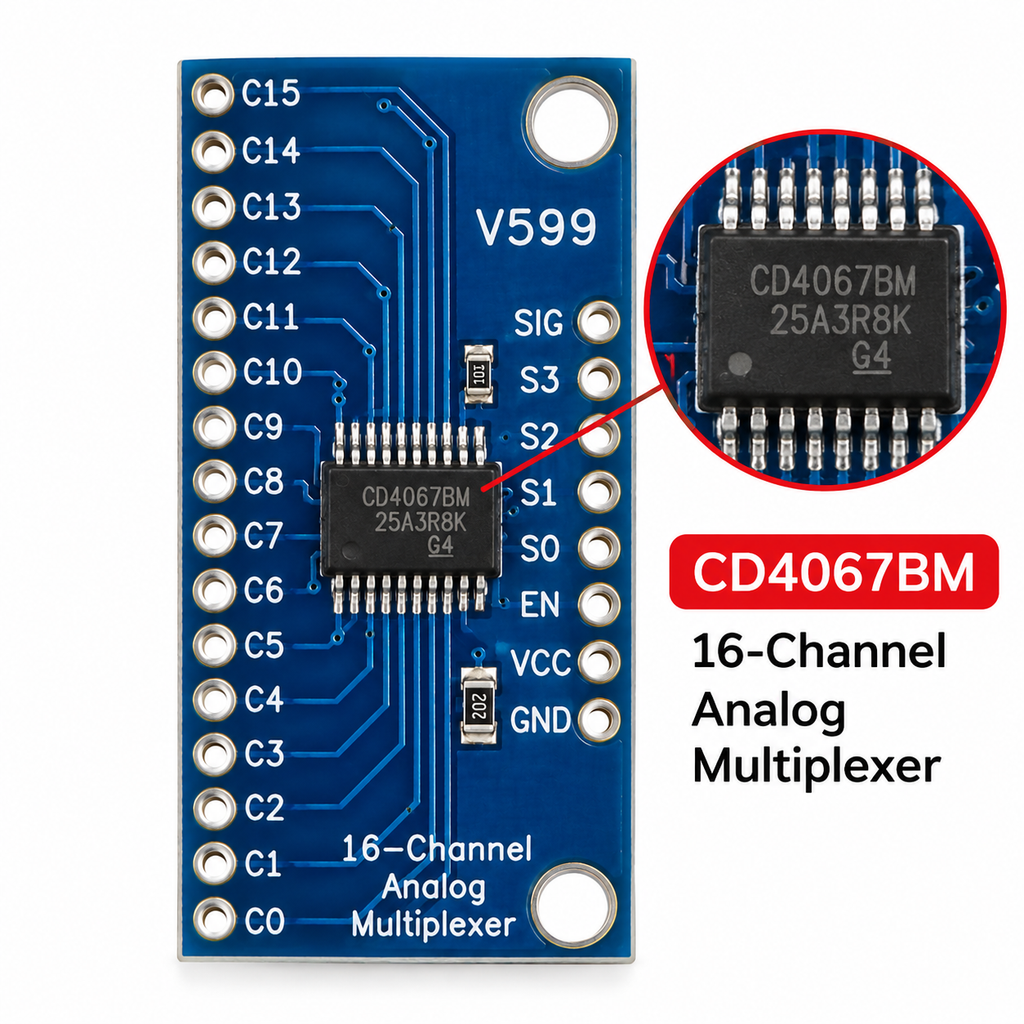 CD4067BM 16-Channel Analog Multiplexer Module