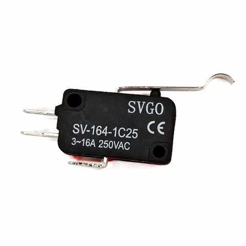 SVGO Micro Switch SV-164-1C25 – Long Lever Curved Type