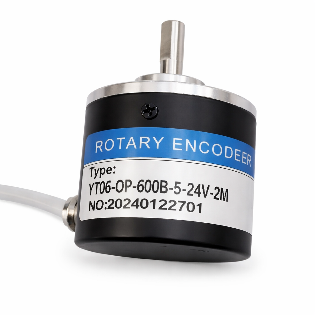 Rotary incremental Encoder  (600 PPR - 5 :24V) AB 2 Phases 6mm Shaft