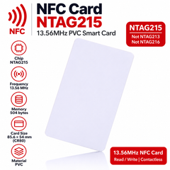 NFC Card NTAG215 13.56MHz PVC Smart Card