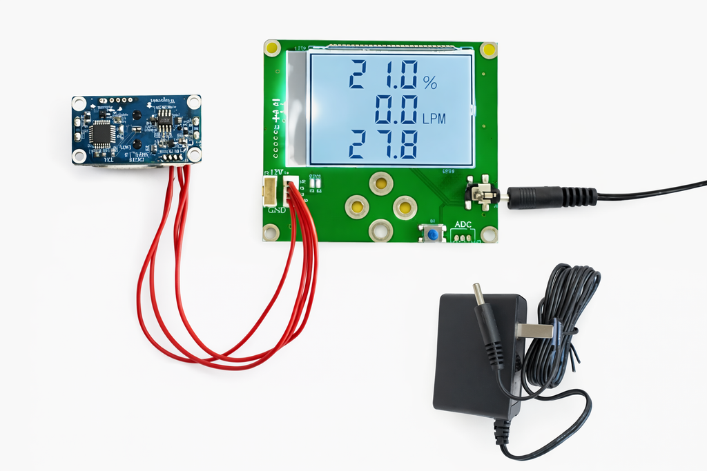 Capacitance Sensor O2 Monitoring System O₂ Concentration & Flow Measurement Module kit – Future Electronics Egypt