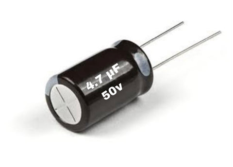 Capacitors 4.7mf. 50v.