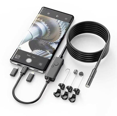 Endoscope Camera 5mm  (USB type C - Water Proof)  Semi Rigid Cable 5 Meter