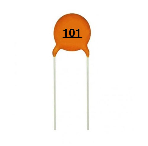 Capacitors Ceramic 100pf. 50v (101)