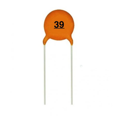 Capacitors Ceramic 39pf. 50v (39)