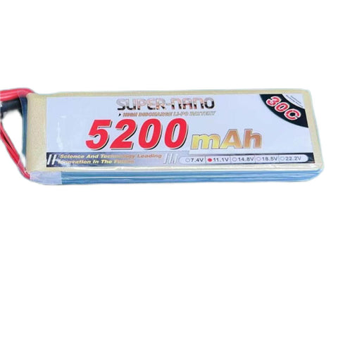 SUPER NANO Lithium Polymer Battery (11.1 V, 5200 mAH- 30C)