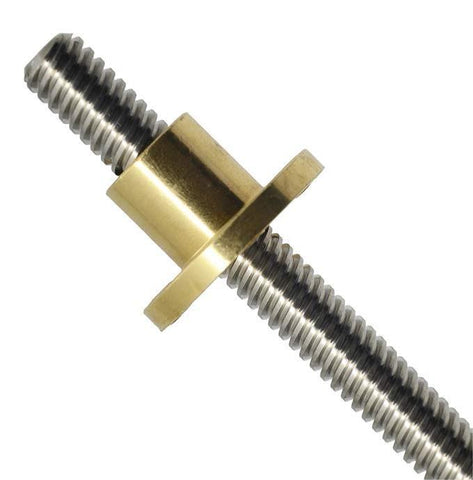 Stainless Lead Screw with Nut ( 10mm x 450mm) Pitch 4 (mm)