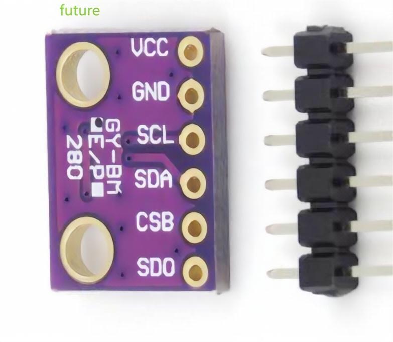 Purple Barometer Sensor BMP280 Barometric Pressure Temperature Sensor – Future Electronics Egypt