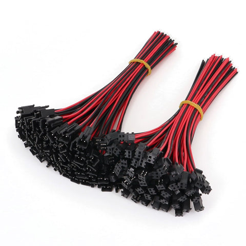 JST SM 2-Pin 15cm Male and Female Pitch 2.54mm Electronic Wire Connector