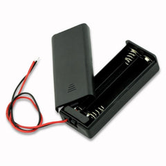2 X AA Battery Holder with Cover and ON/OFF Switch