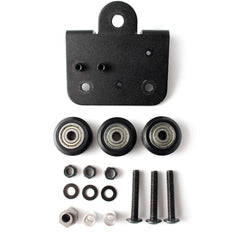 Aluminum Carriage Plate with Wheels (3D Printer Extruder Support Plate Kit)