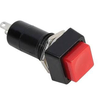 Square Push Button Switch (Red)