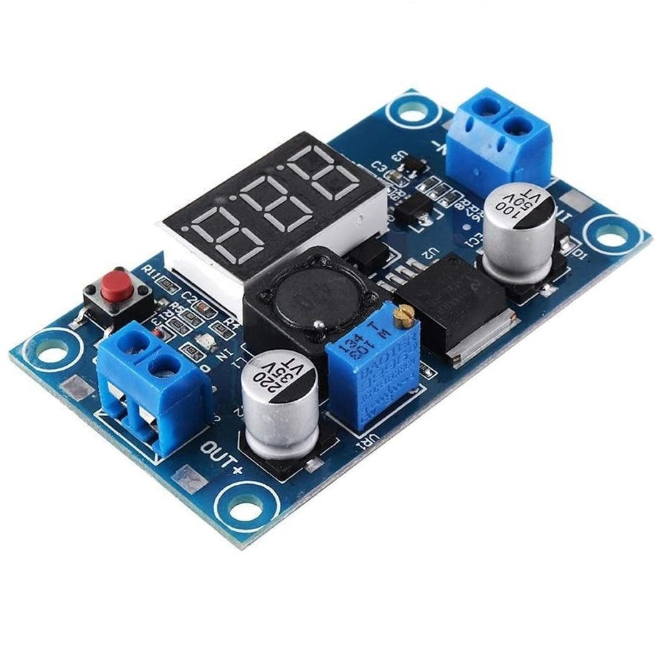 DC-DC Adjustable Step-Down Power Supply Module with Display (LM2596)