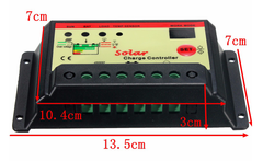Solar Charge Controller and  Regulator (10A 12V/24V 240W)