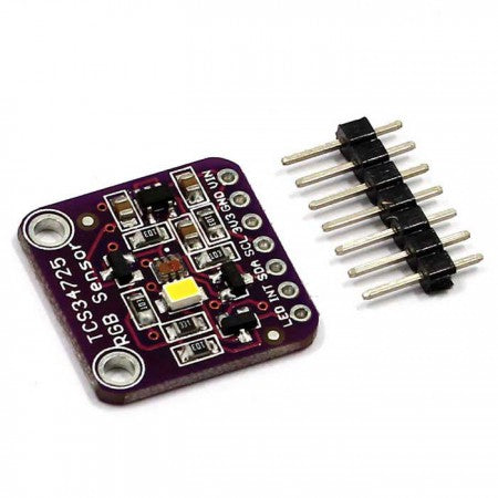 RGB Color Sensor with IR filter and White LED - TCS34725 – Future ...