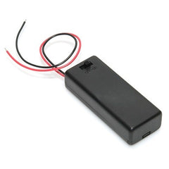 2 X AA Battery Holder with Cover and ON/OFF Switch