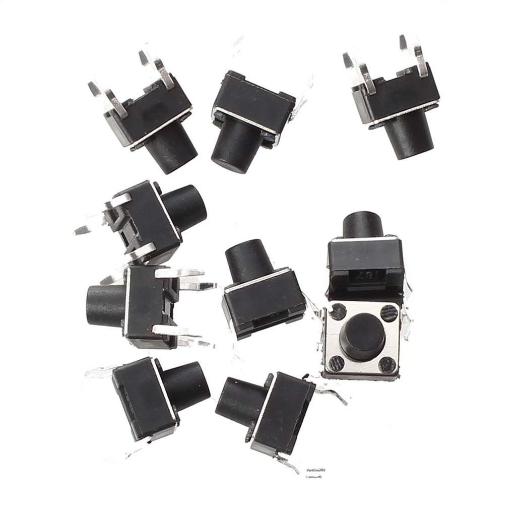 Tack Switch (Push Button) 6X6  4.5h - 4 Pins
