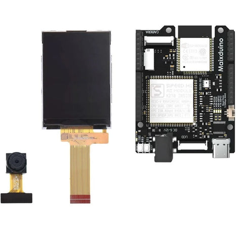 Sipeed Maixduino Kit RISC-V for AI, Deep Learning & IoT (Maixduino+ 2.4″ LCD + GC0328  Cam)